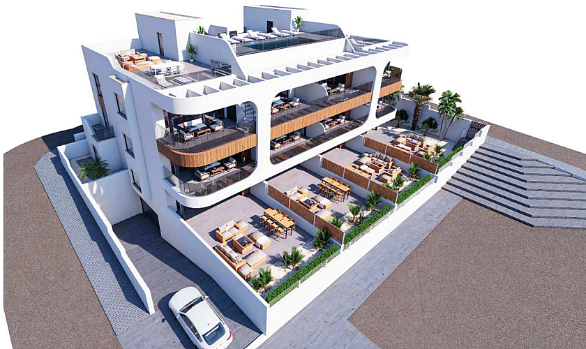 3 bedroom Apartments - solarium in Benijòfar in Medvilla Spanje