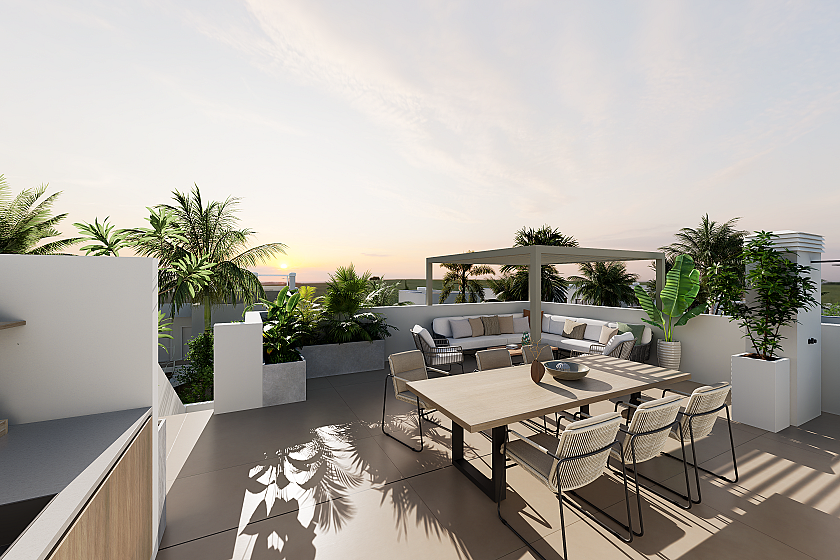 3 bedroom Apartments - solarium in Los Alcazares in Medvilla Spanje