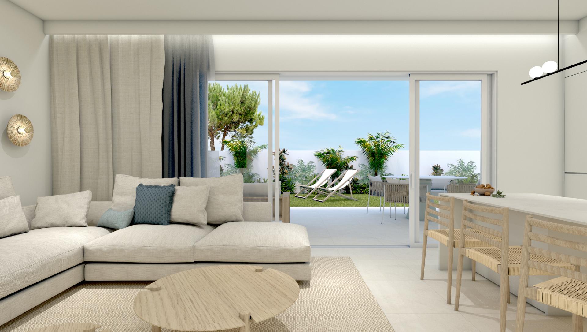 2 bedroom Apartment with garden in Torre de la Horadada in Medvilla Spanje