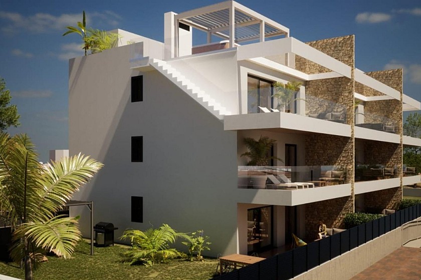 2 bedroom Apartment with garden in Finestrat in Medvilla Spanje