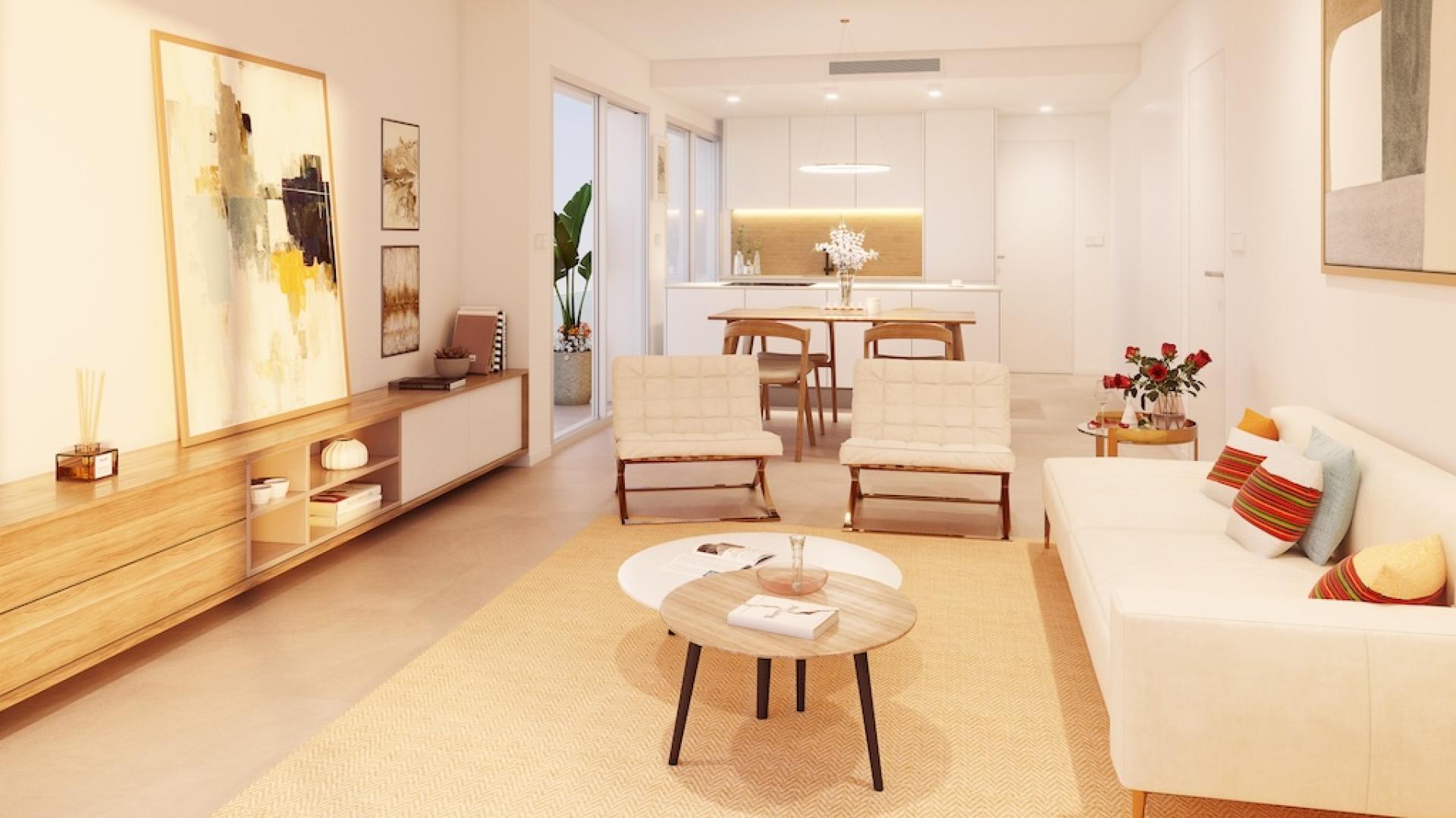 3 bedroom Apartment with terrace in Pilar de la Horadada in Medvilla Spanje