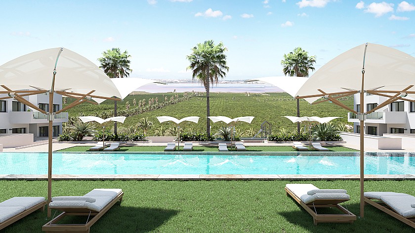 2 bedroom Apartment with garden in Torrevieja in Medvilla Spanje