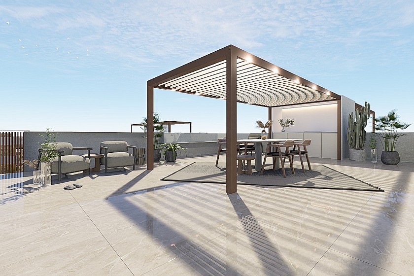 3 bedroom Apartments - solarium in Pilar de la Horadada in Medvilla Spanje