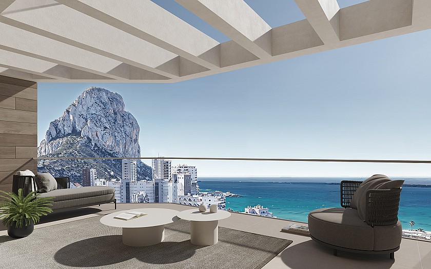 4 bedroom Apartments - solarium in Calpe in Medvilla Spanje