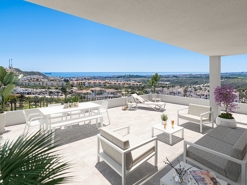 3 bedroom Apartments - solarium in Vera in Medvilla Spanje