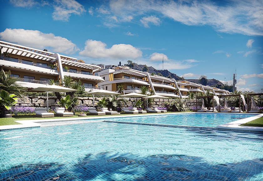 2 bedroom Apartment with terrace in Finestrat in Medvilla Spanje