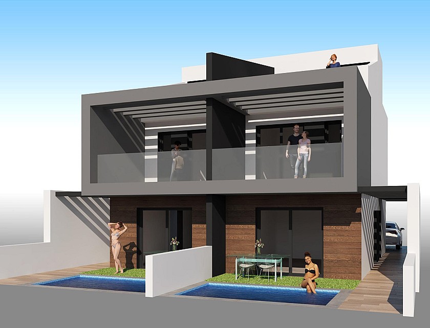 3 bedroom Terraced villa in Santiago de la Ribera in Medvilla Spanje