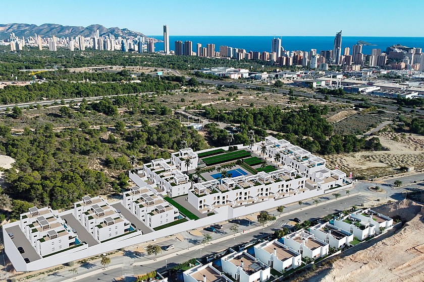 2 bedroom Apartments - solarium in Finestrat in Medvilla Spanje