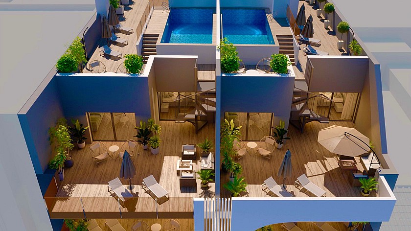 3 bedroom Apartments - solarium in Torrevieja in Medvilla Spanje