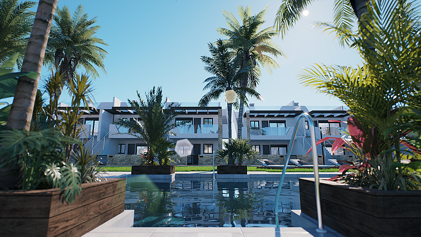 2 bedroom Apartments - solarium in Pilar de la Horadada in Medvilla Spanje