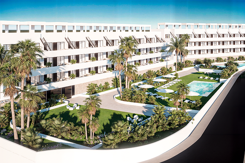 2 bedroom Apartments - solarium in Finestrat in Medvilla Spanje