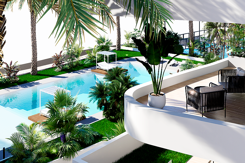 2 bedroom Apartment with terrace in Finestrat in Medvilla Spanje