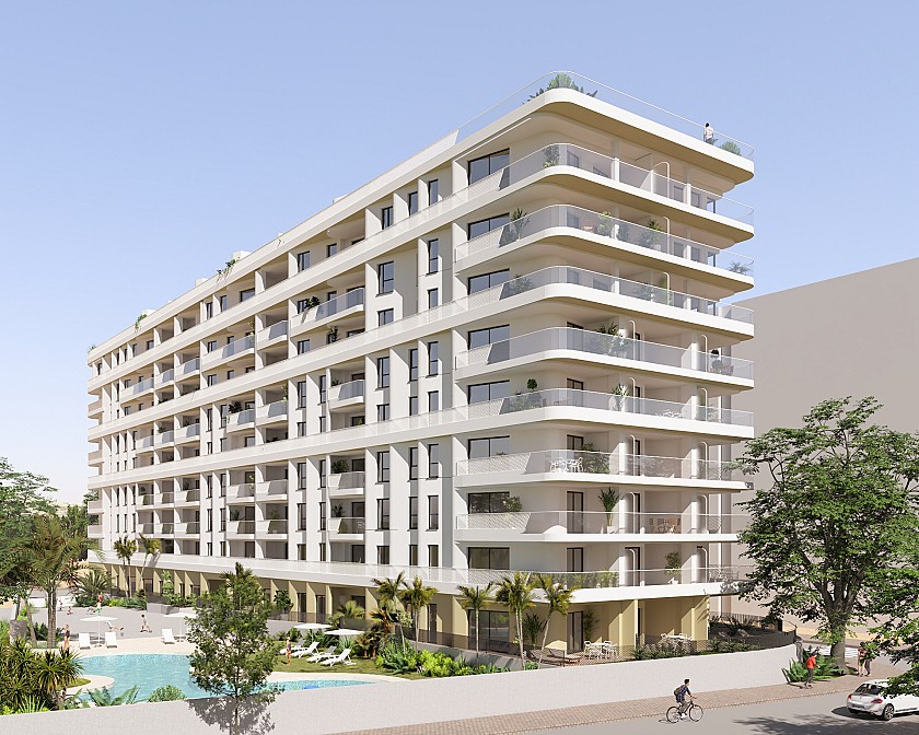 2 bedroom Apartments - solarium in Villajoyosa in Medvilla Spanje
