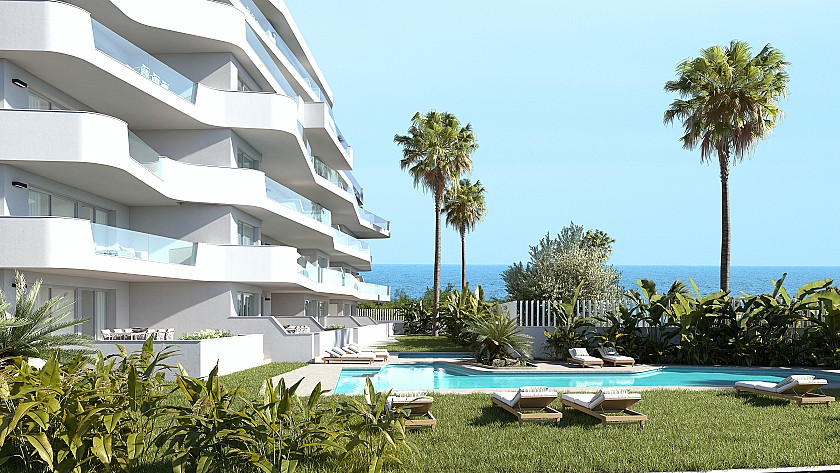 2 bedroom Apartment with terrace in Mil Palmeras in Medvilla Spanje