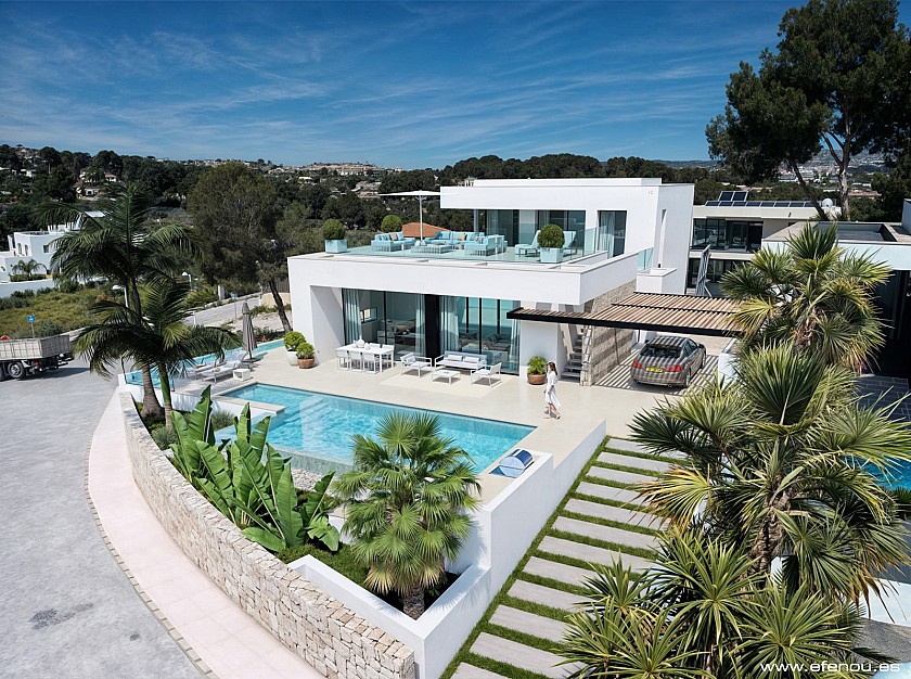 Spectacular newly built villa in Moraira in Medvilla Spanje