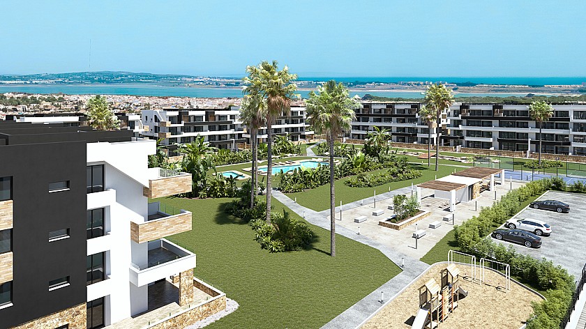 2 bedroom Apartments - solarium in Torrevieja in Medvilla Spanje