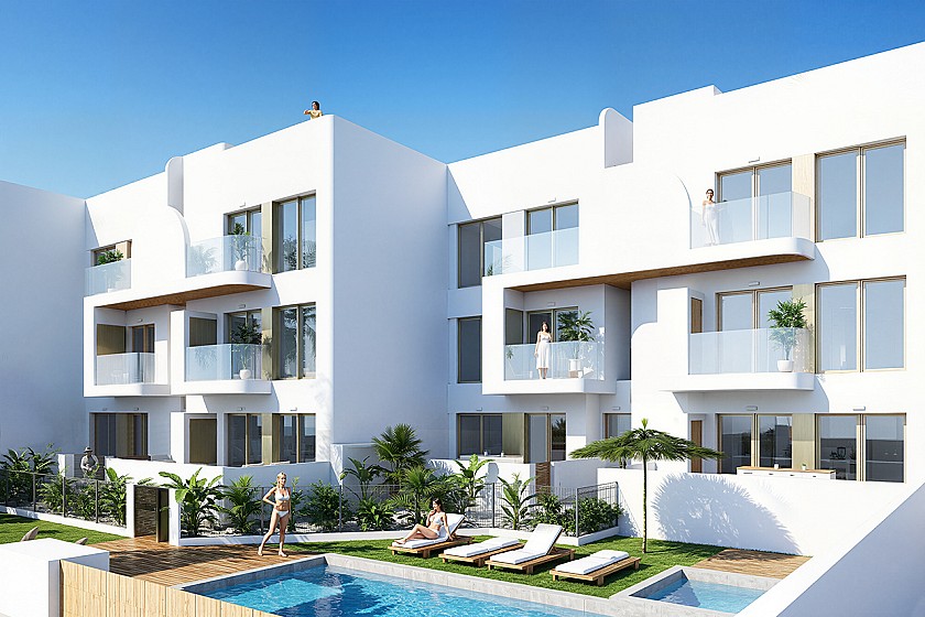 2 bedroom Apartments - solarium in Los Alcazares