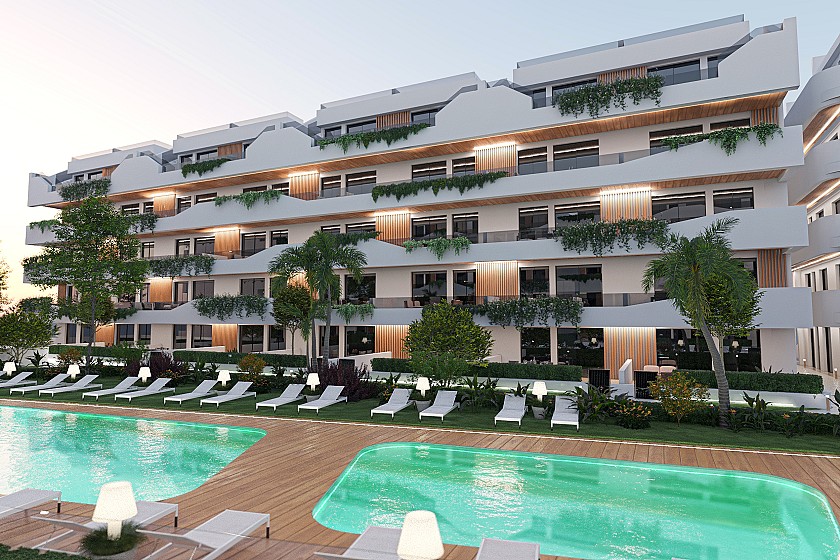 3 bedroom Apartments - solarium in San Javier