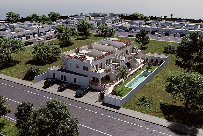 3 bedroom Apartments - solarium in Pilar de la Horadada in Medvilla Spanje
