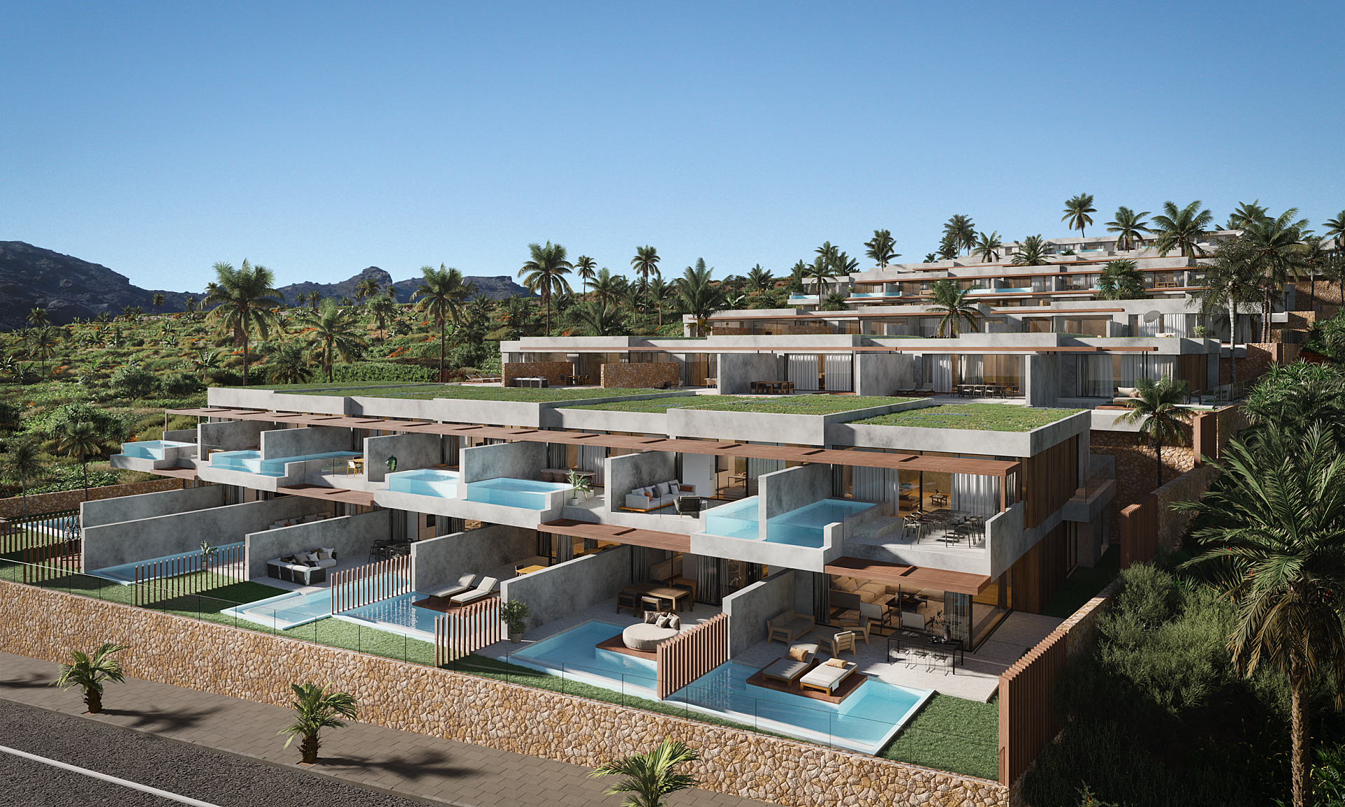 ICONIC - Luxury new development with panoramic sea views in Adeje in Medvilla Spanje