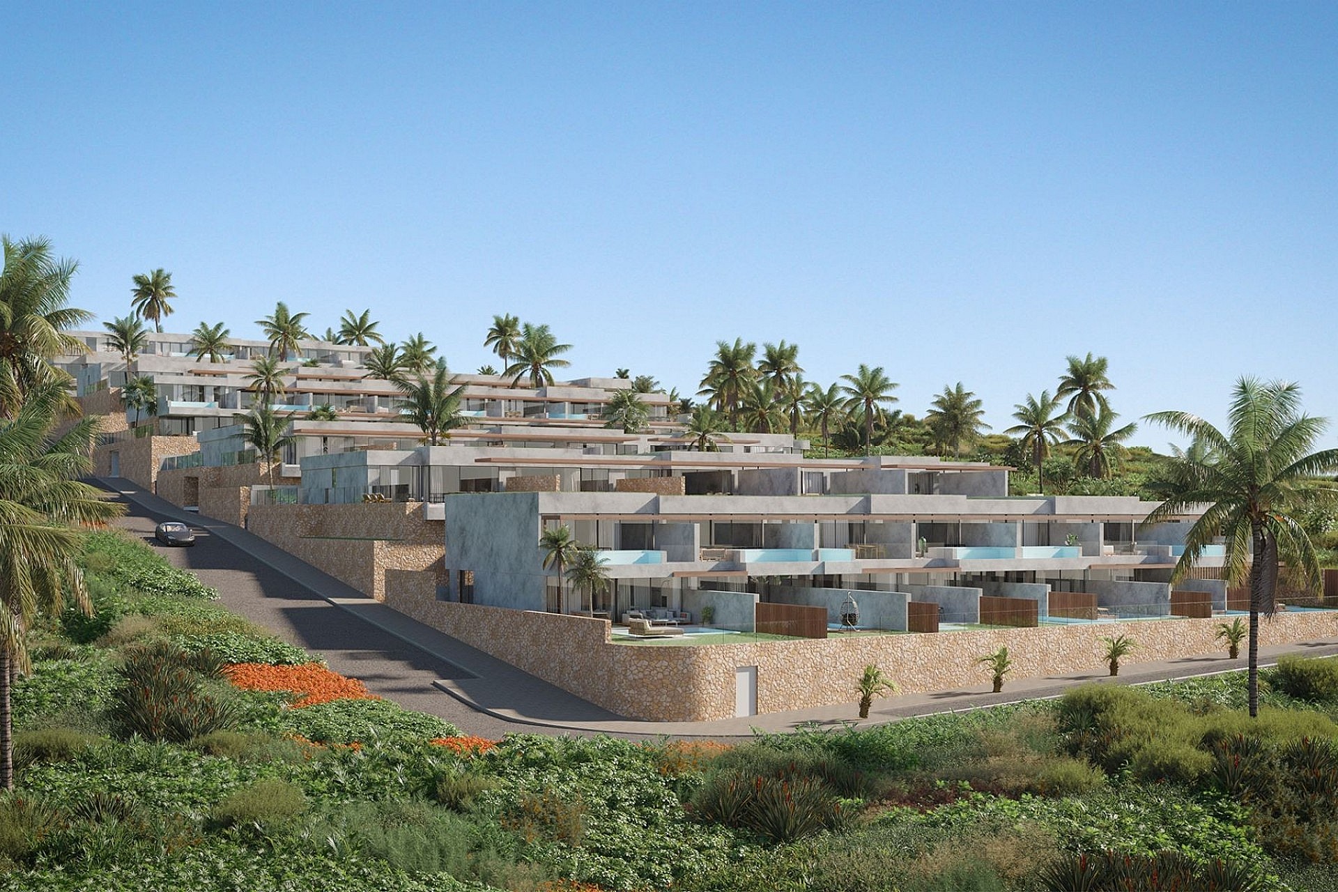 ICONIC - Luxury new development with panoramic sea views in Adeje in Medvilla Spanje