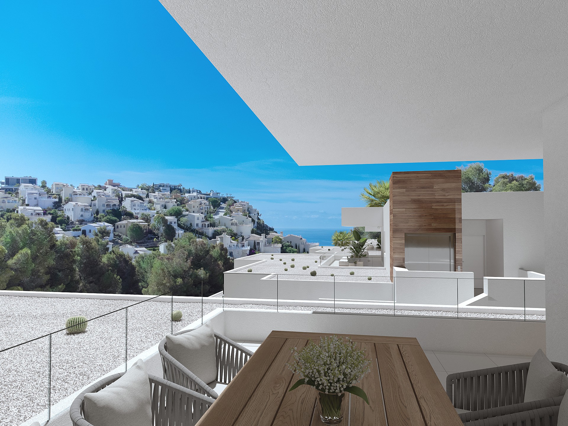 3 bedroom Apartments - solarium in Benitachell - Cumbre del Sol in Medvilla Spanje