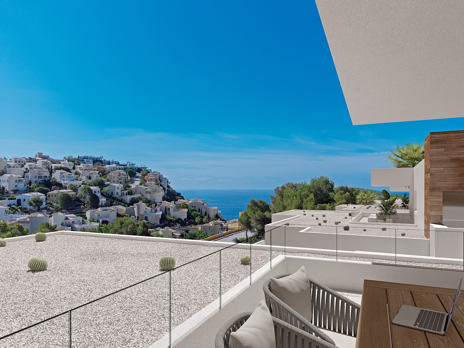 3 bedroom Apartments - solarium in Benitachell - Cumbre del Sol in Medvilla Spanje