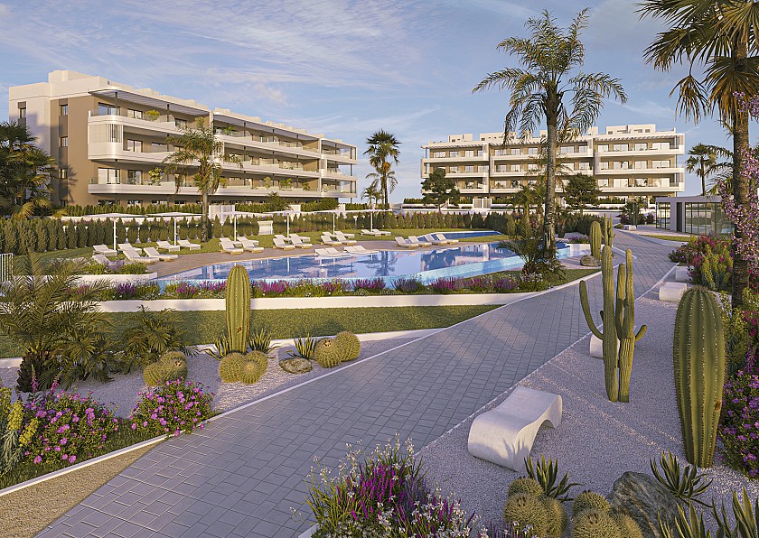 2 bedroom Apartments - solarium in Torrevieja in Medvilla Spanje