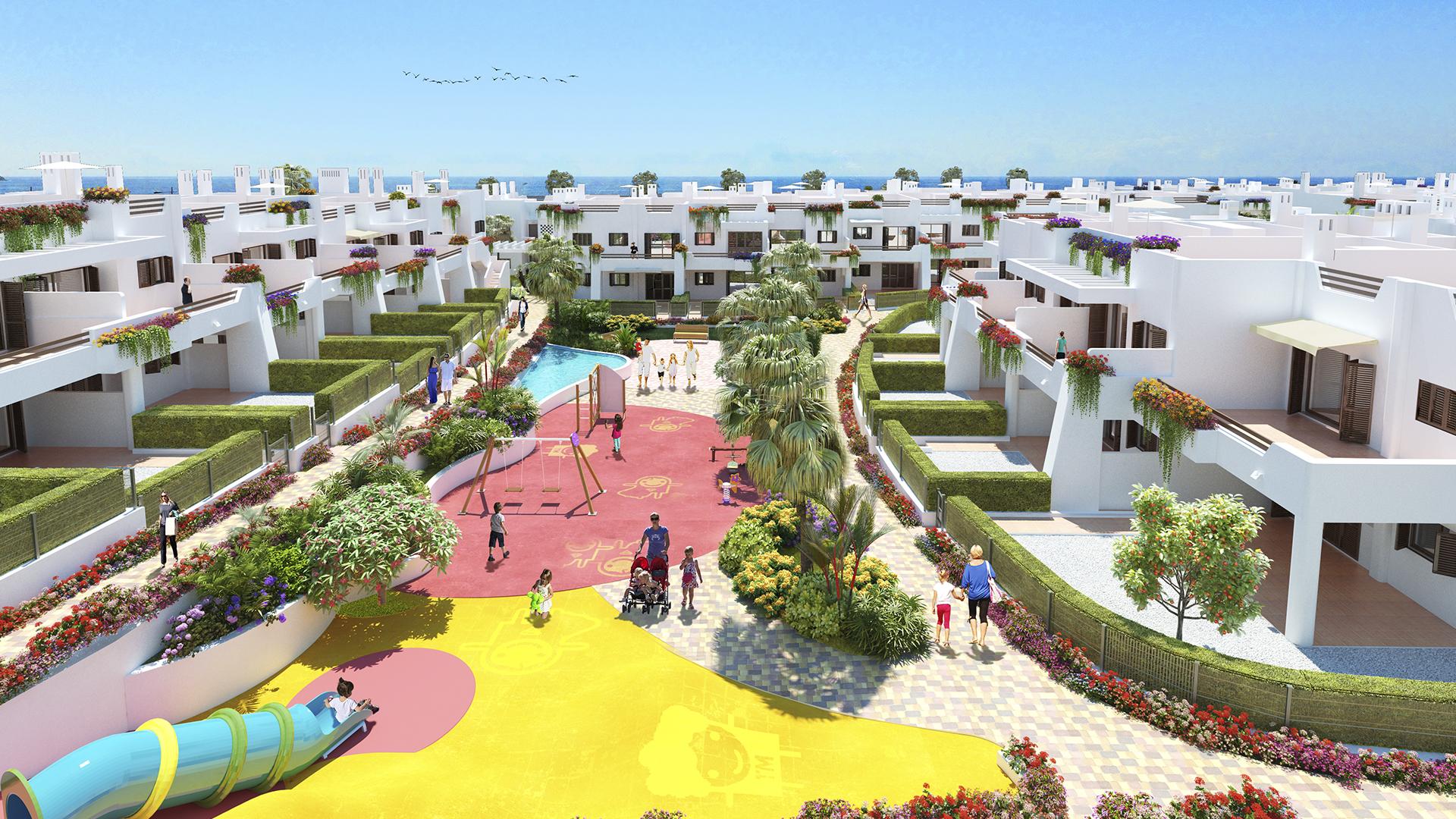 Penthouse 1st line at the sea Mar de Pulpi - phase 6 in Medvilla Spanje