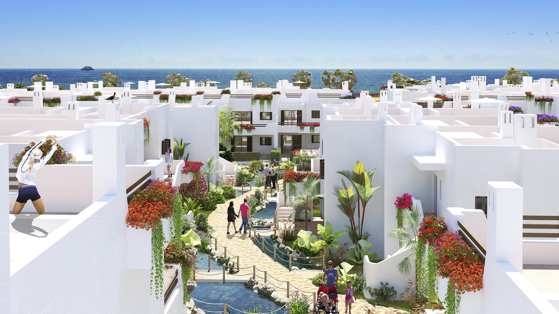 Penthouse 1st line at the sea Mar de Pulpi - phase 6 in Medvilla Spanje