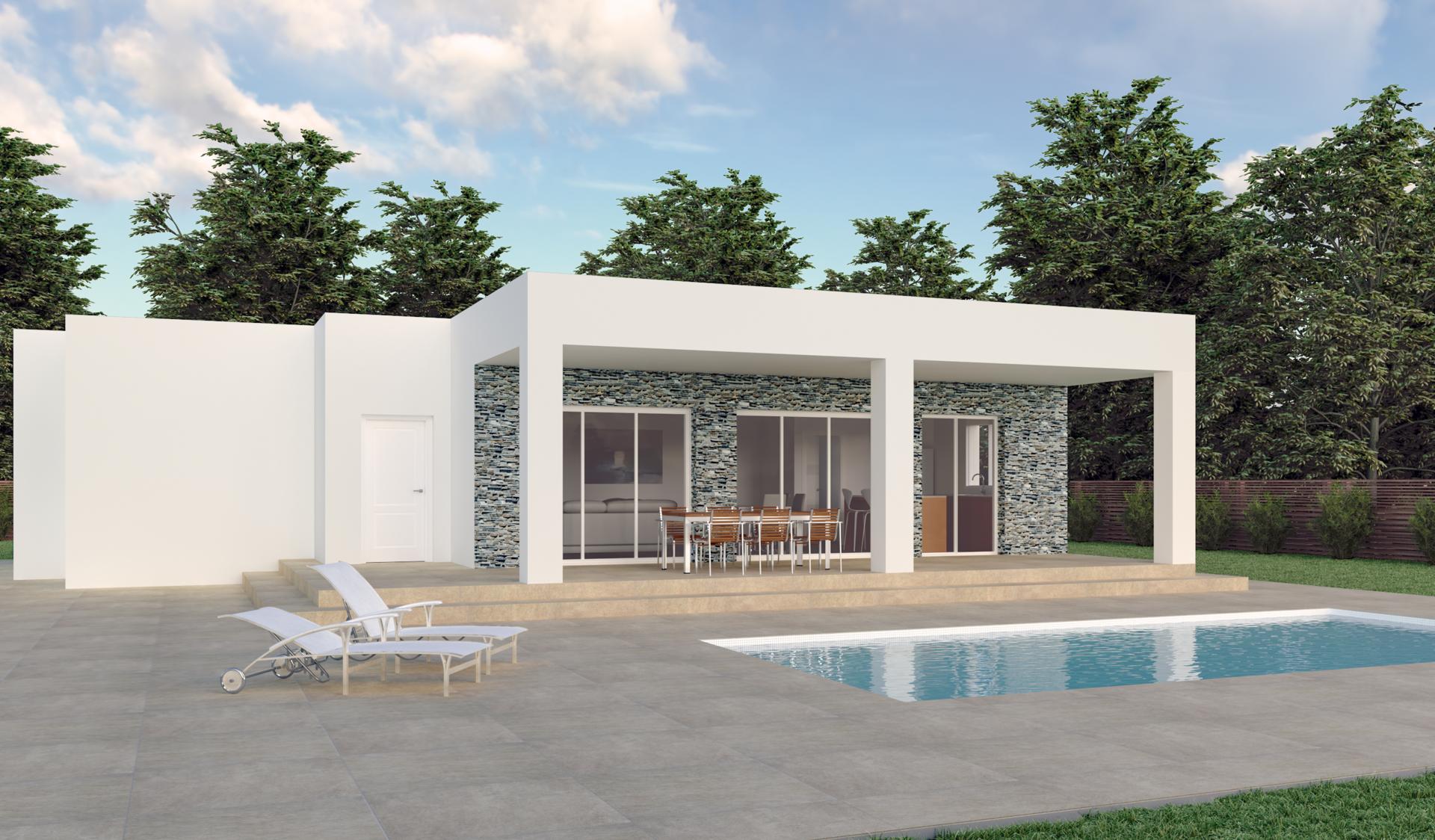 New Villas Off Plan for sale in Hondon de los Frailes, Alicante in Medvilla Spanje