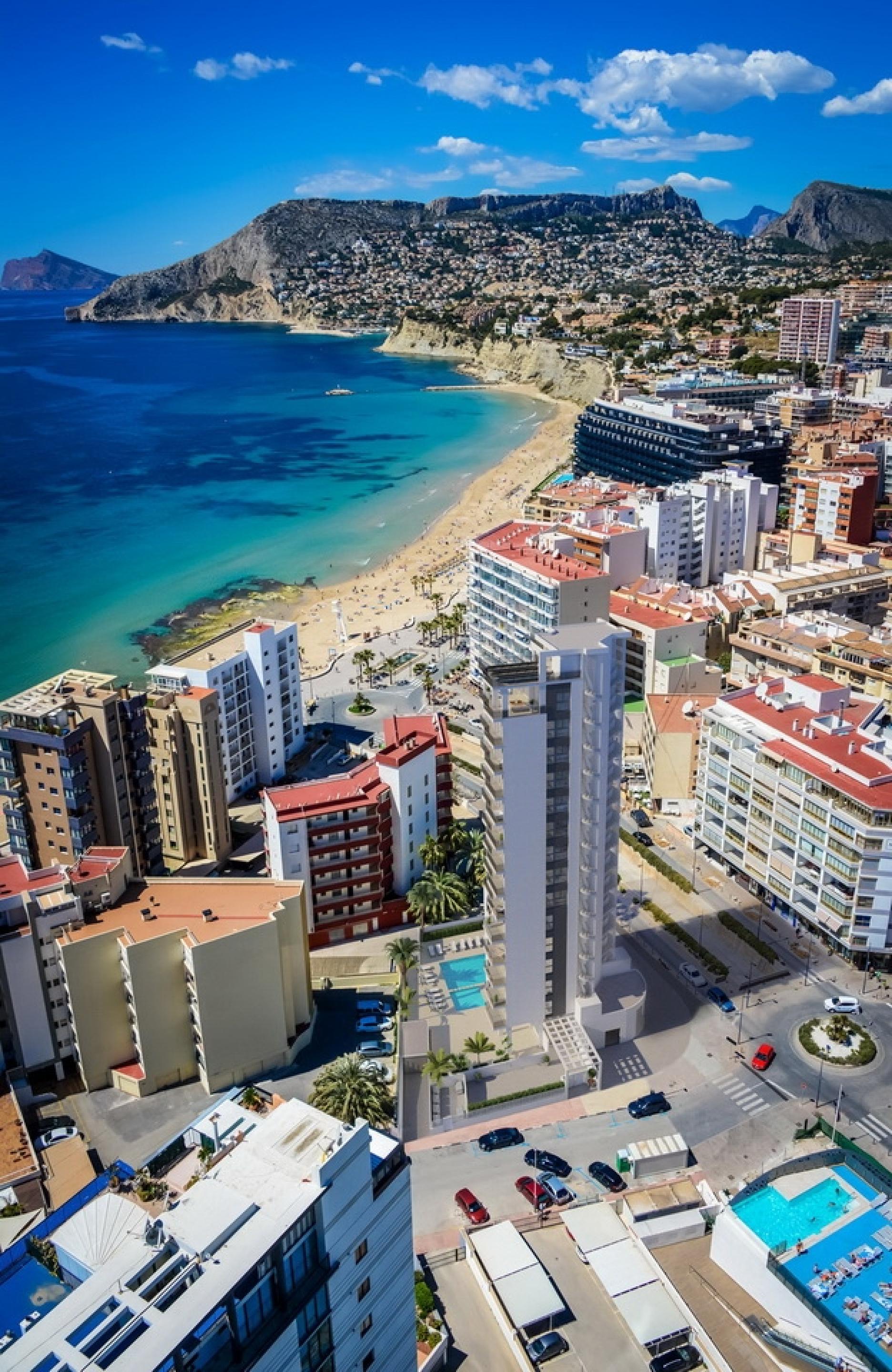 Apartments with sea views in Calpe in Medvilla Spanje