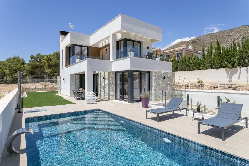 New build villas near Finestrat, Costa Blanca North, Spain in Medvilla Spanje