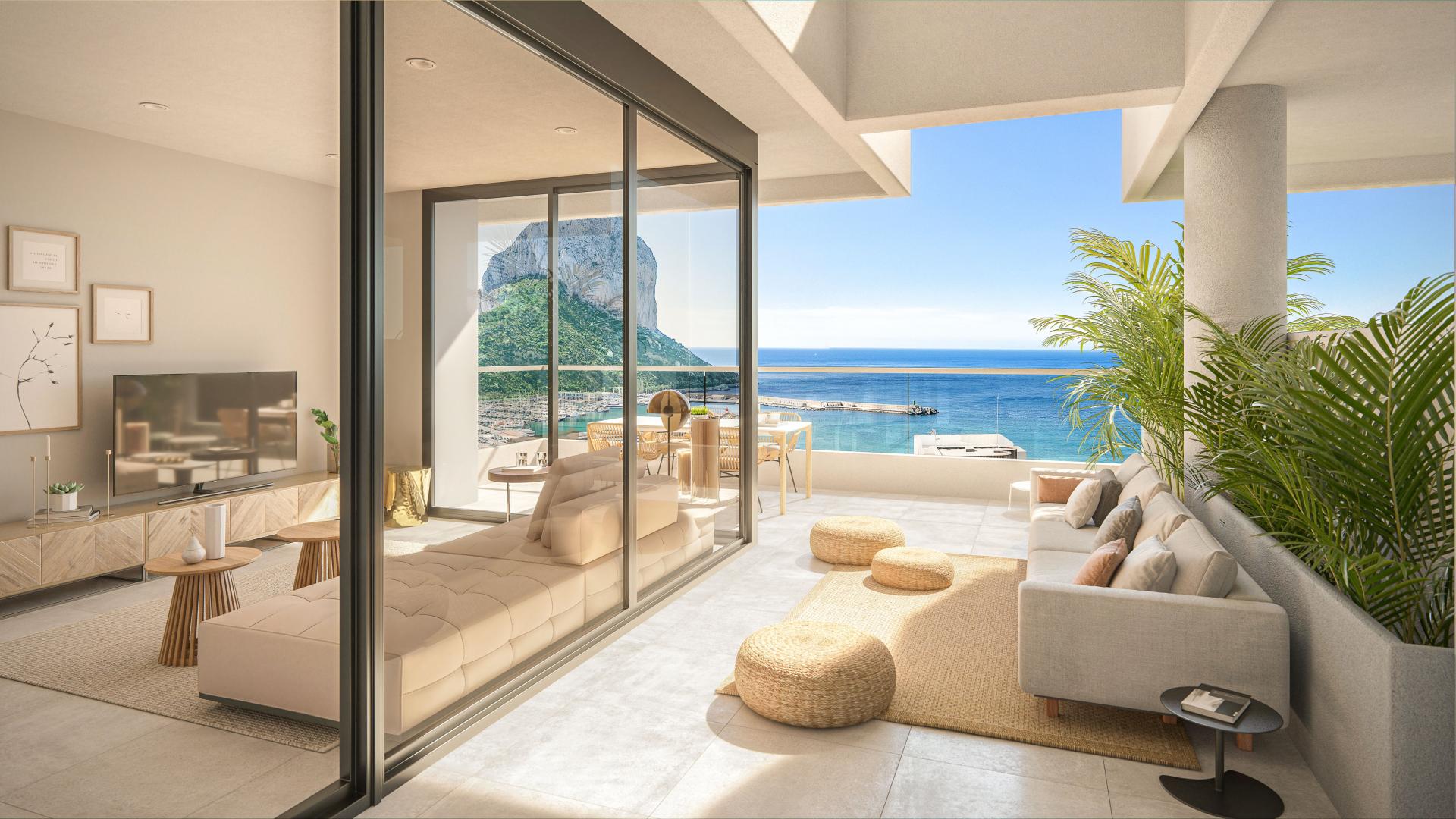2 bedroom Apartment with terrace in Calpe - New build in Medvilla Spanje