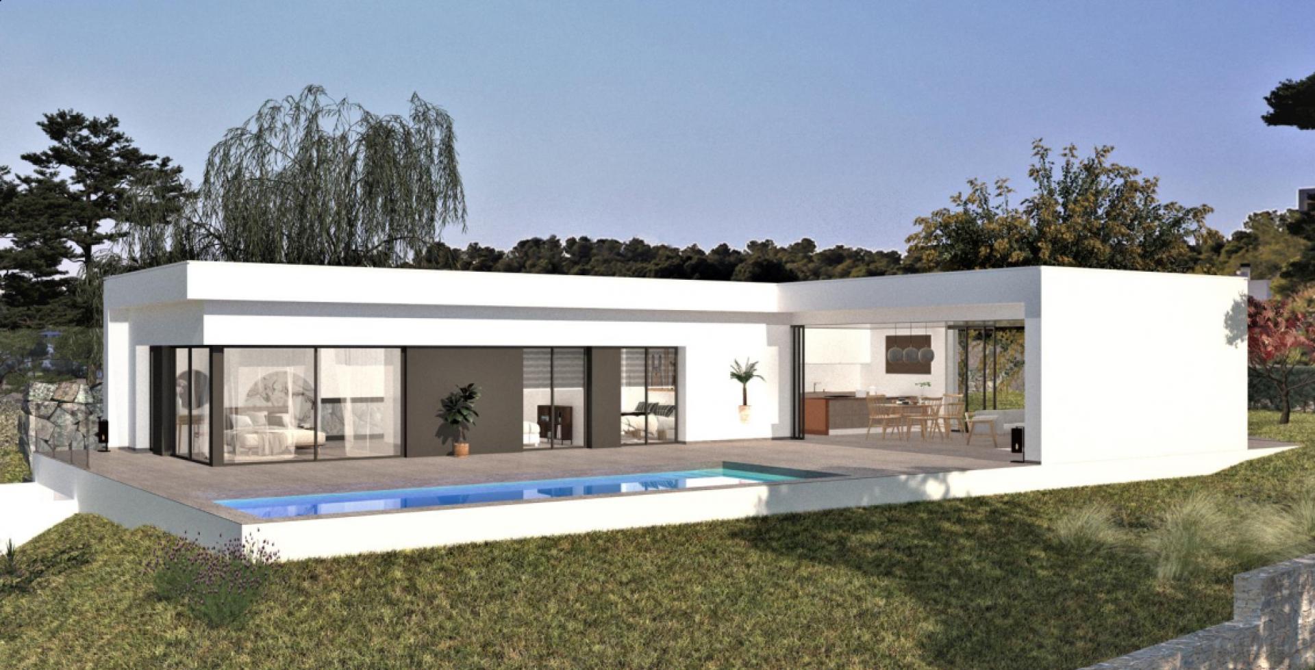 Contemporary Villa on Las Colinas golf with Underbuild. in Medvilla Spanje
