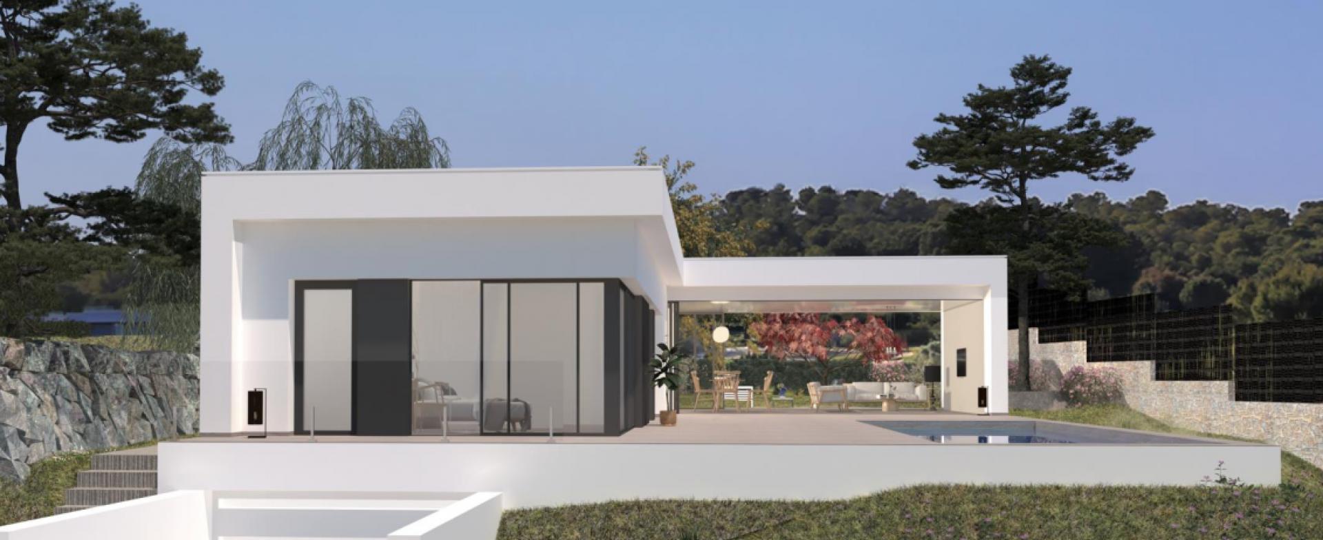 Contemporary Villa on Las Colinas golf with Underbuild. in Medvilla Spanje