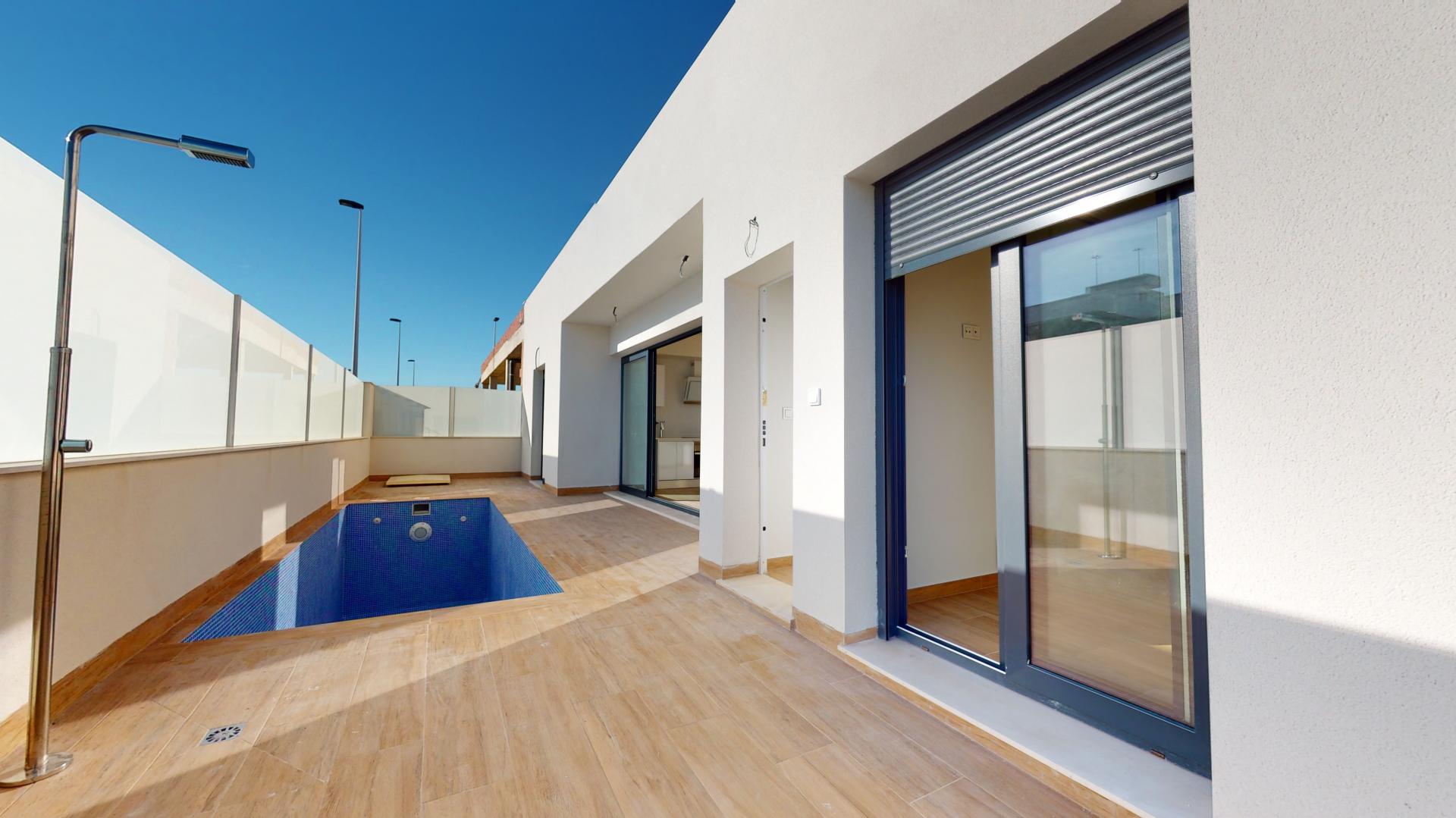 2 bedroom Townhouses in San Pedro Del Pinatar - New construction in Medvilla Spanje