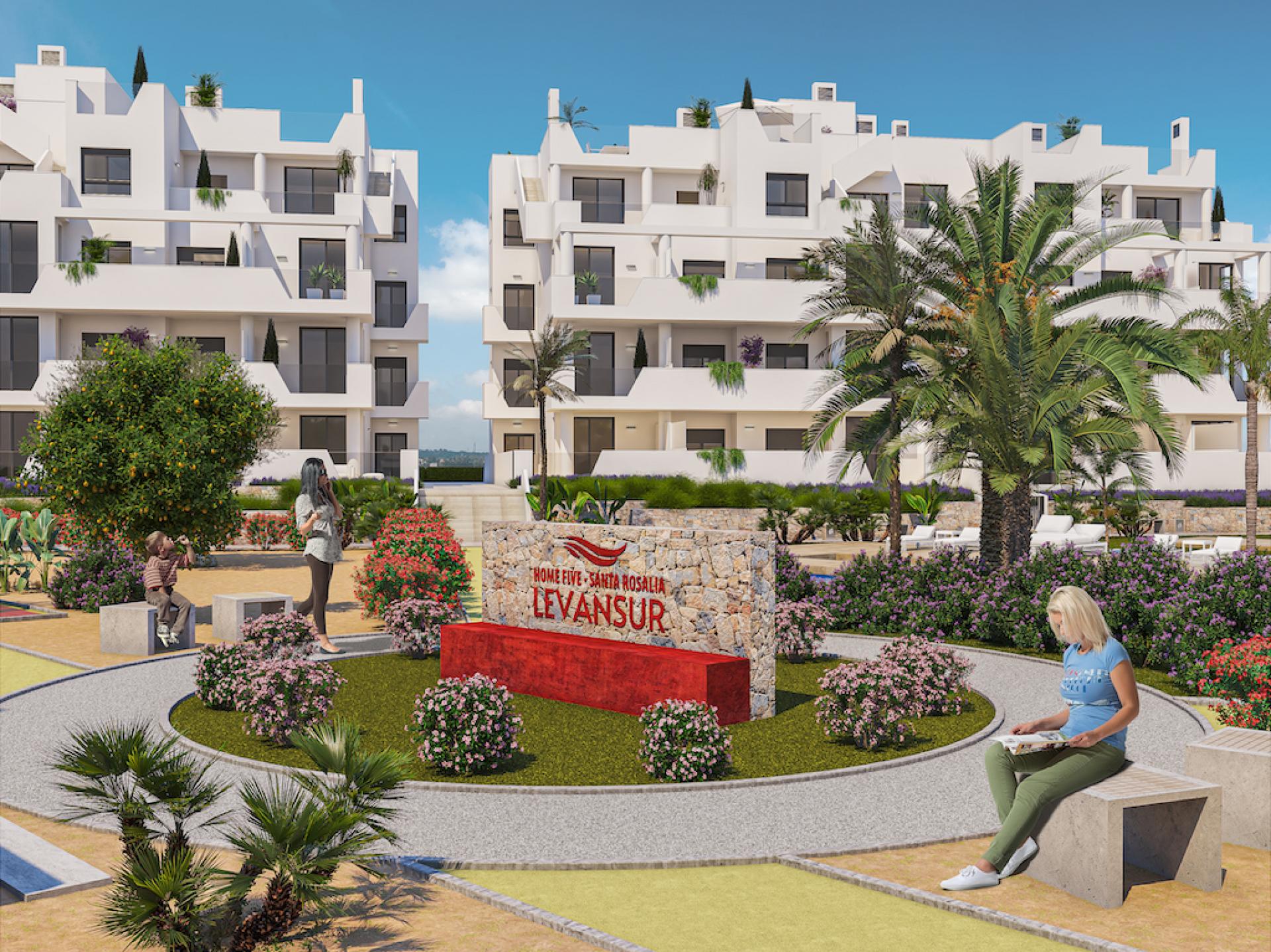 2 bedroom Apartments - solarium in Santa Rosalía Resort - New build in Medvilla Spanje