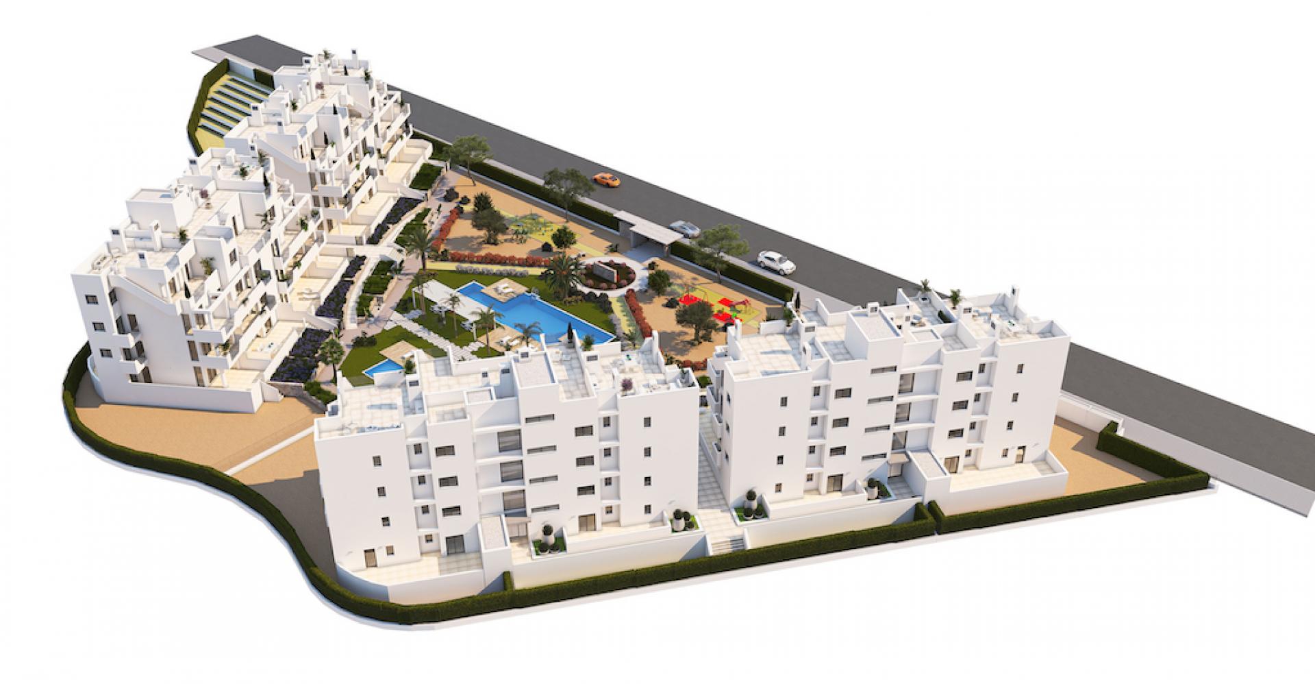 2 bedroom Apartments - solarium in Santa Rosalía Resort - New build in Medvilla Spanje