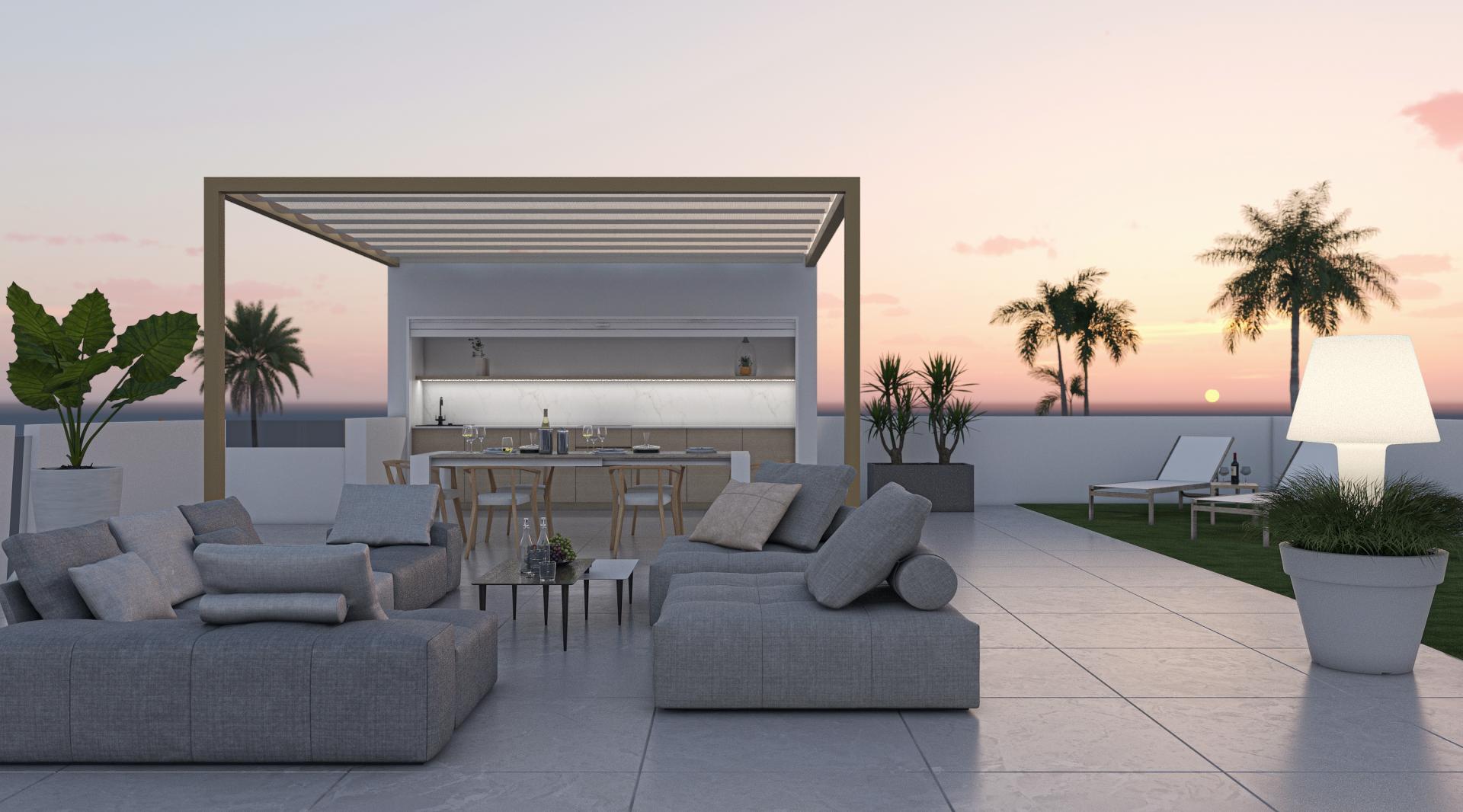 Villa with solarium for sale at Condado De Alhama resort in Medvilla Spanje