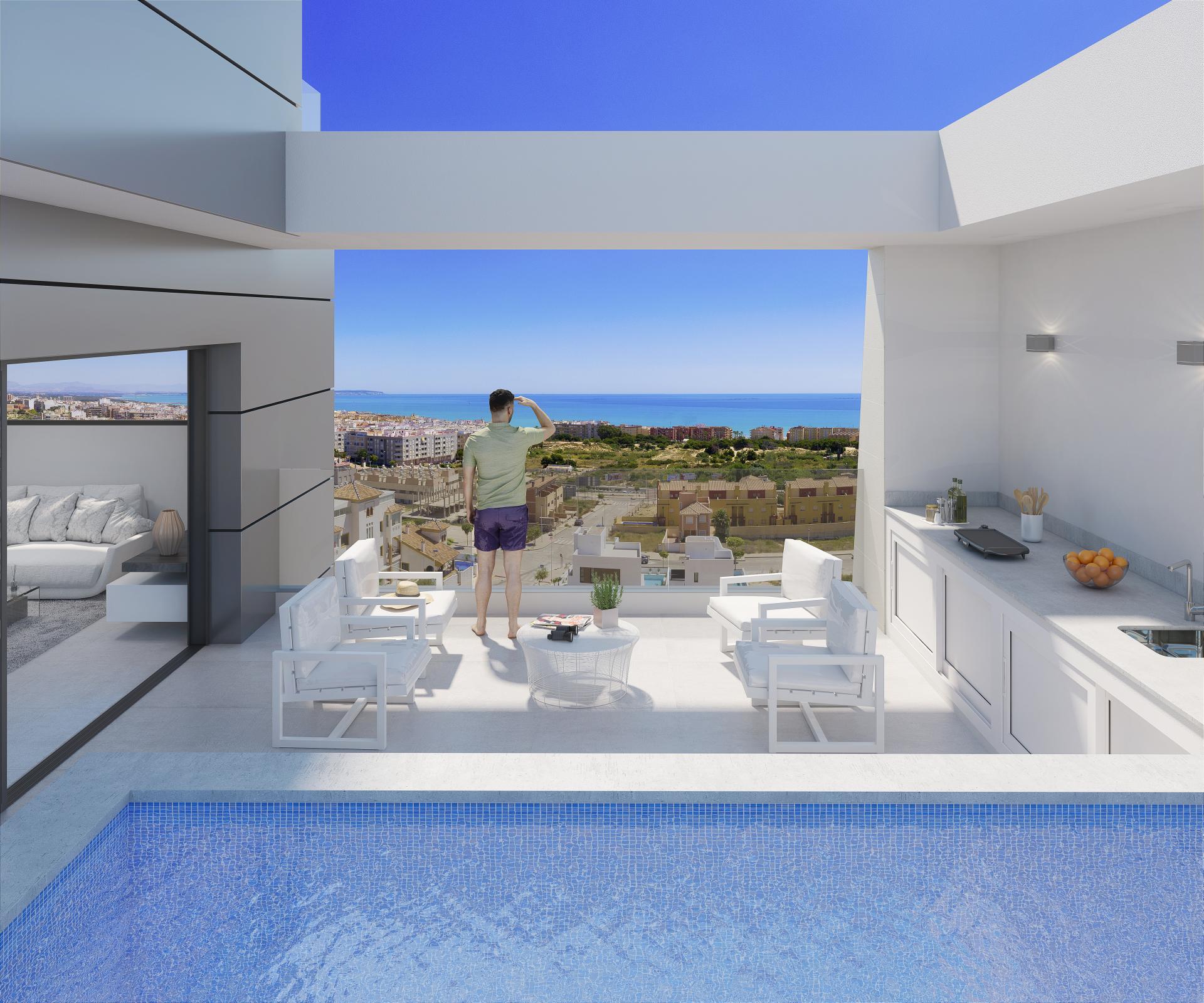 3 bedroom Apartment with terrace in Guardamar - New build in Medvilla Spanje