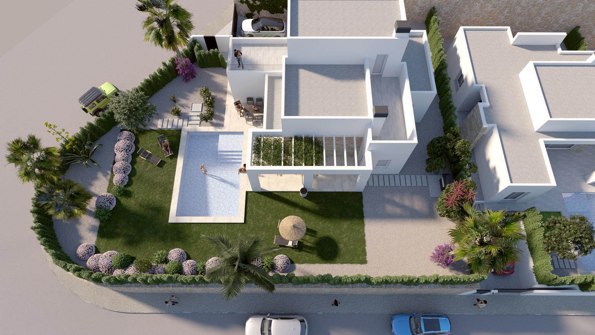 Thasos - detached villas on La Finca golf resort in Medvilla Spanje