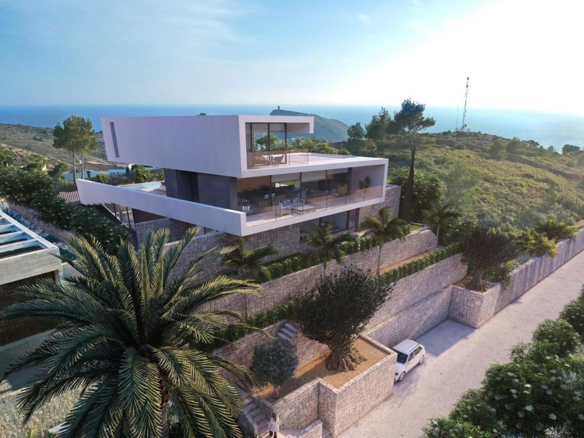 Modern High-Tech Luxury Property El Portet in Moraira in Medvilla Spanje