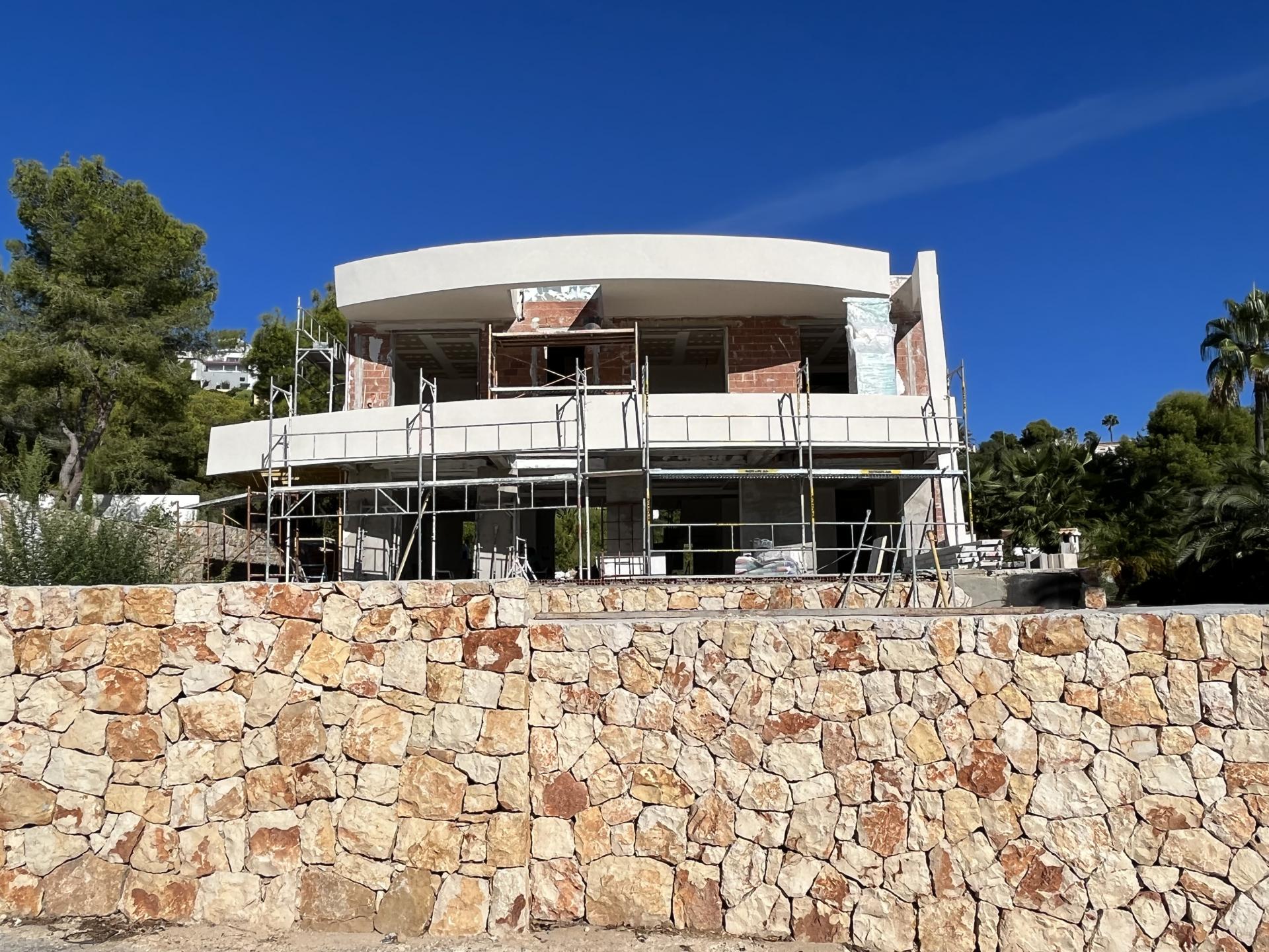 Luxury villa with sea views in Moraira in Medvilla Spanje