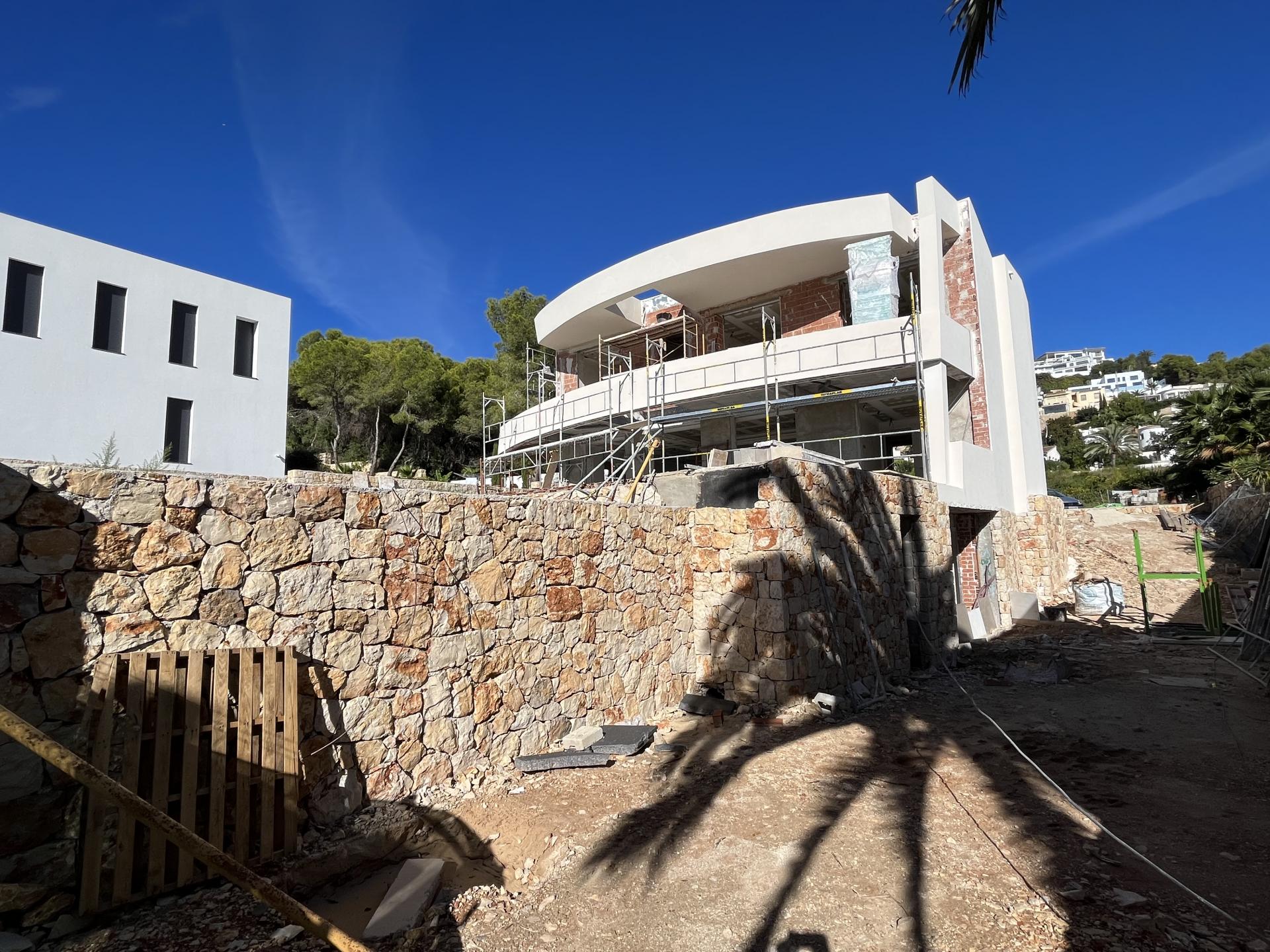 Luxury villa with sea views in Moraira in Medvilla Spanje