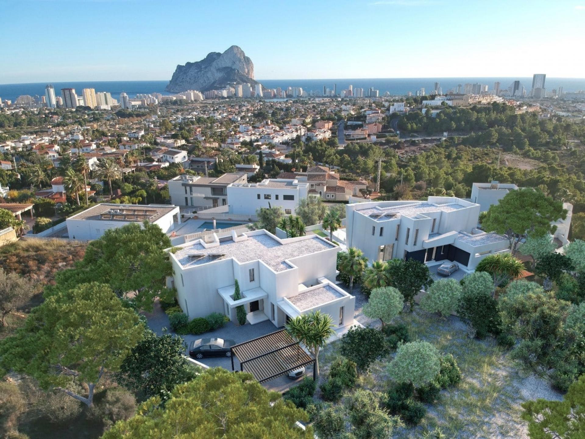 Beautiful villa in Calpe with panoramic views in Medvilla Spanje