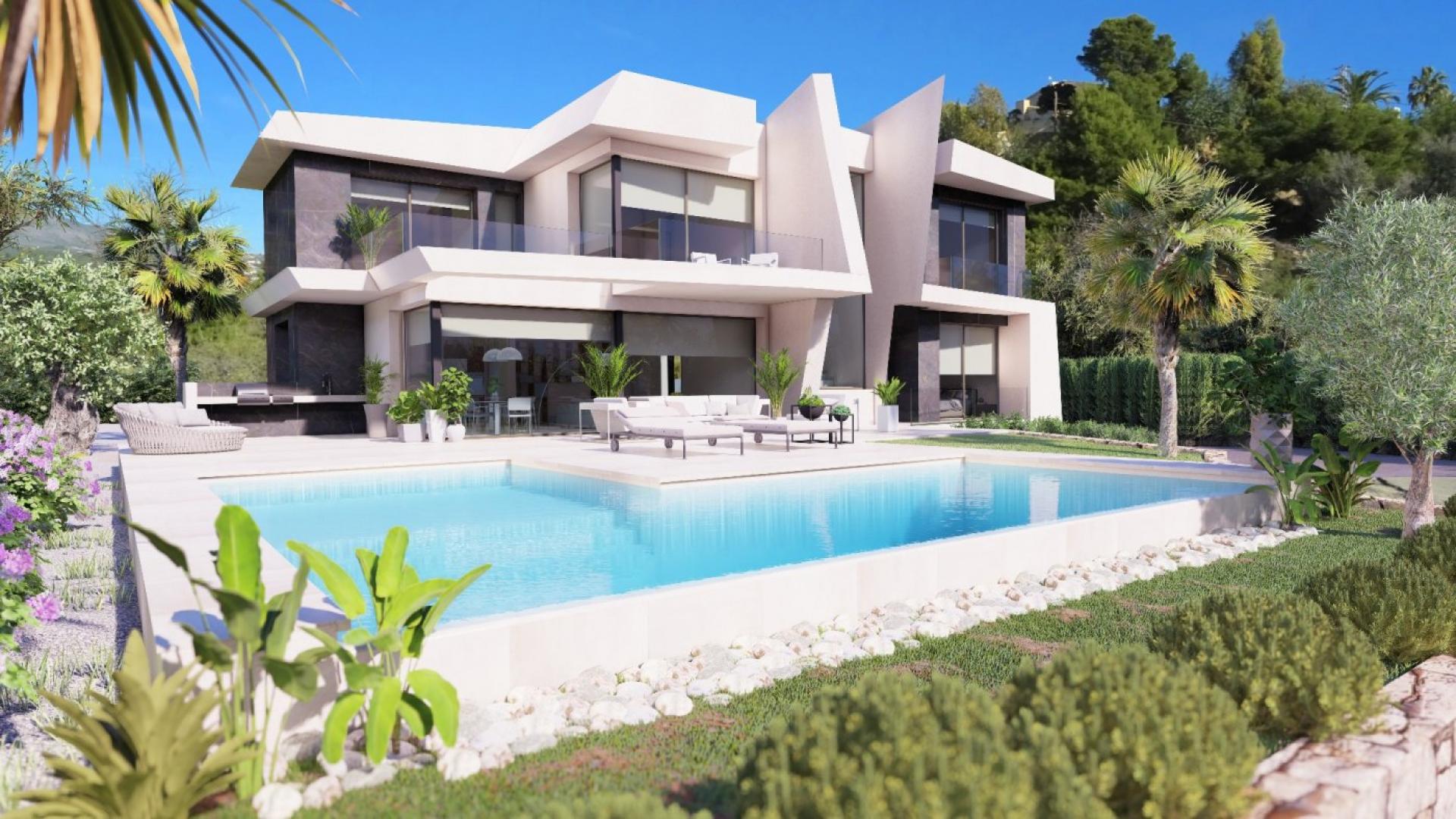 Project for beautiful villa with panoramic sea view in Medvilla Spanje