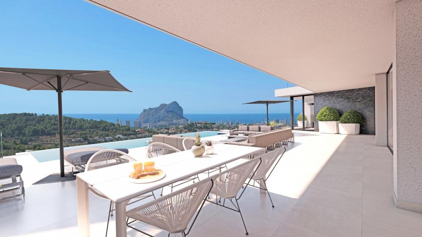 Project - Modern villa with panoramic views in Calpe in Medvilla Spanje