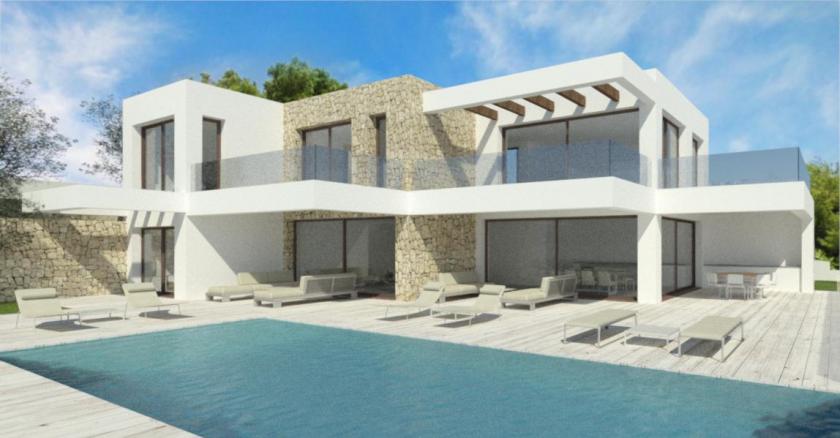 Beautiful luxury villa with sea view in Moraira in Medvilla Spanje