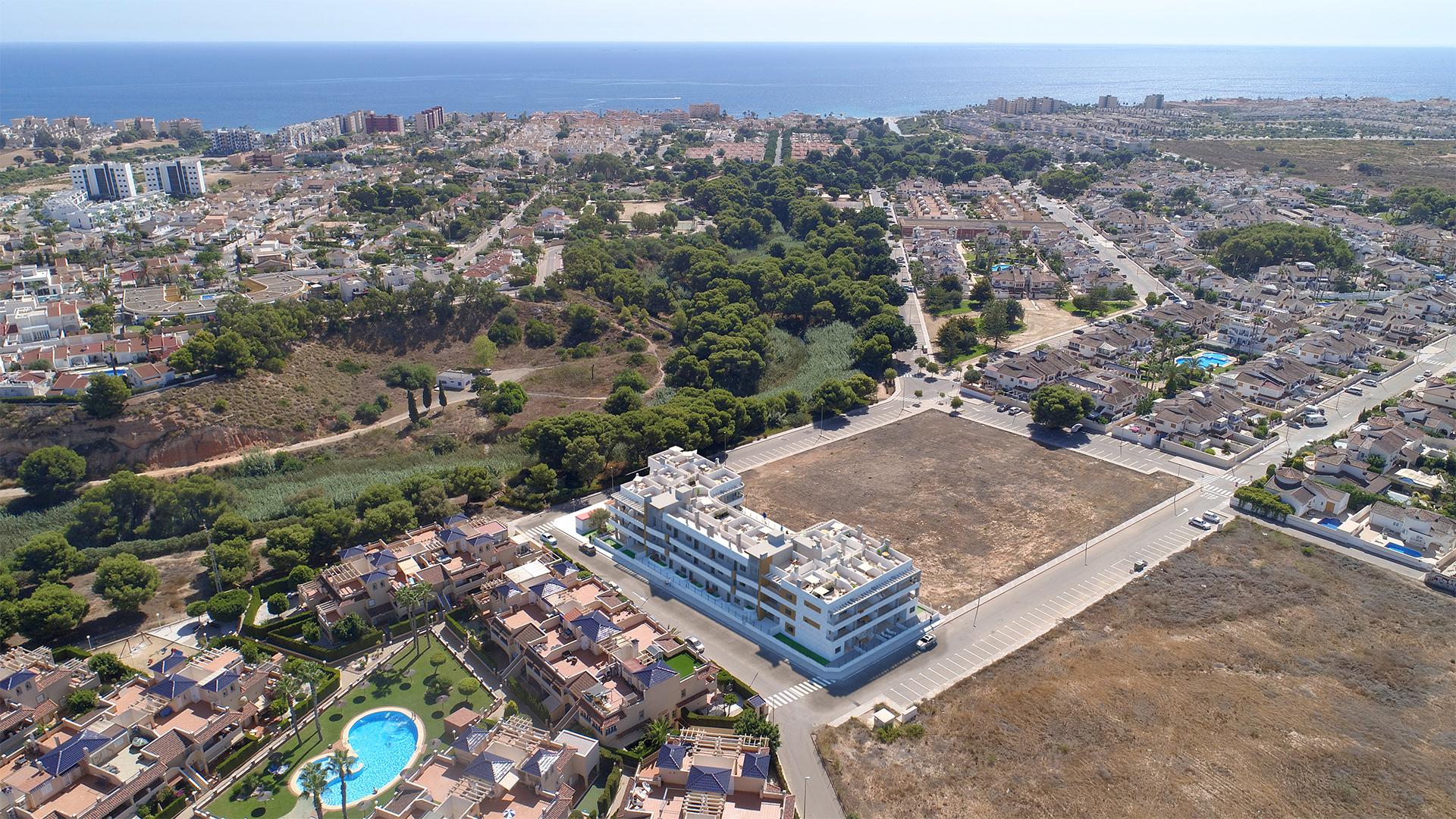 Newbuild close to Mil Palmeras beach, between Campoamor and Torre de la Horadada in Medvilla Spanje